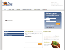 Tablet Screenshot of firstflightcanada.com